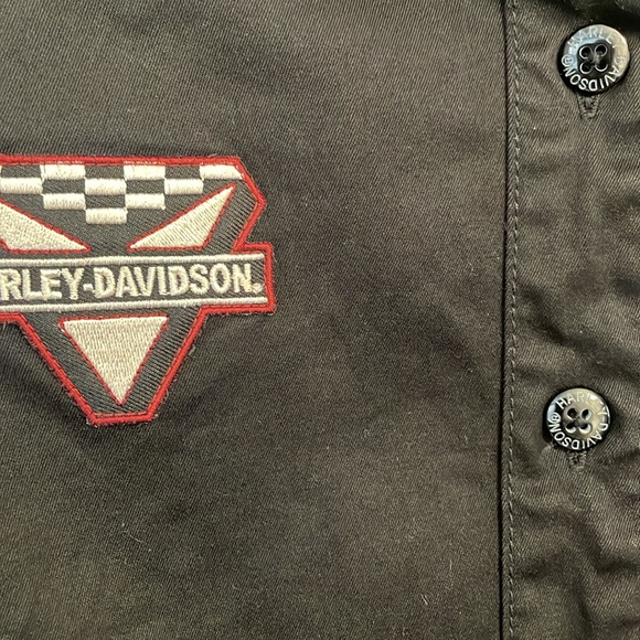 Harley Davidson short sleeve button down - Picture 4 of 7
